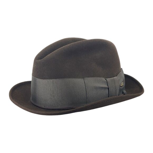 Champ Kasmir Finish Fedora Hat Brown Western Hills McAlpins Gentlemens Corner 7 - Picture 1 of 11